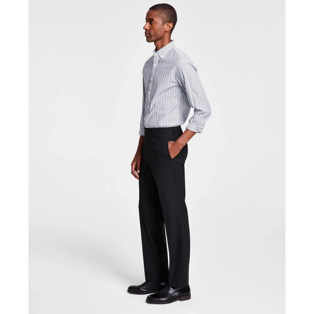 Michael Kors Dress Pants Mens‎ 44x30 Black Suit Separate Straight Leg *FLAW*
